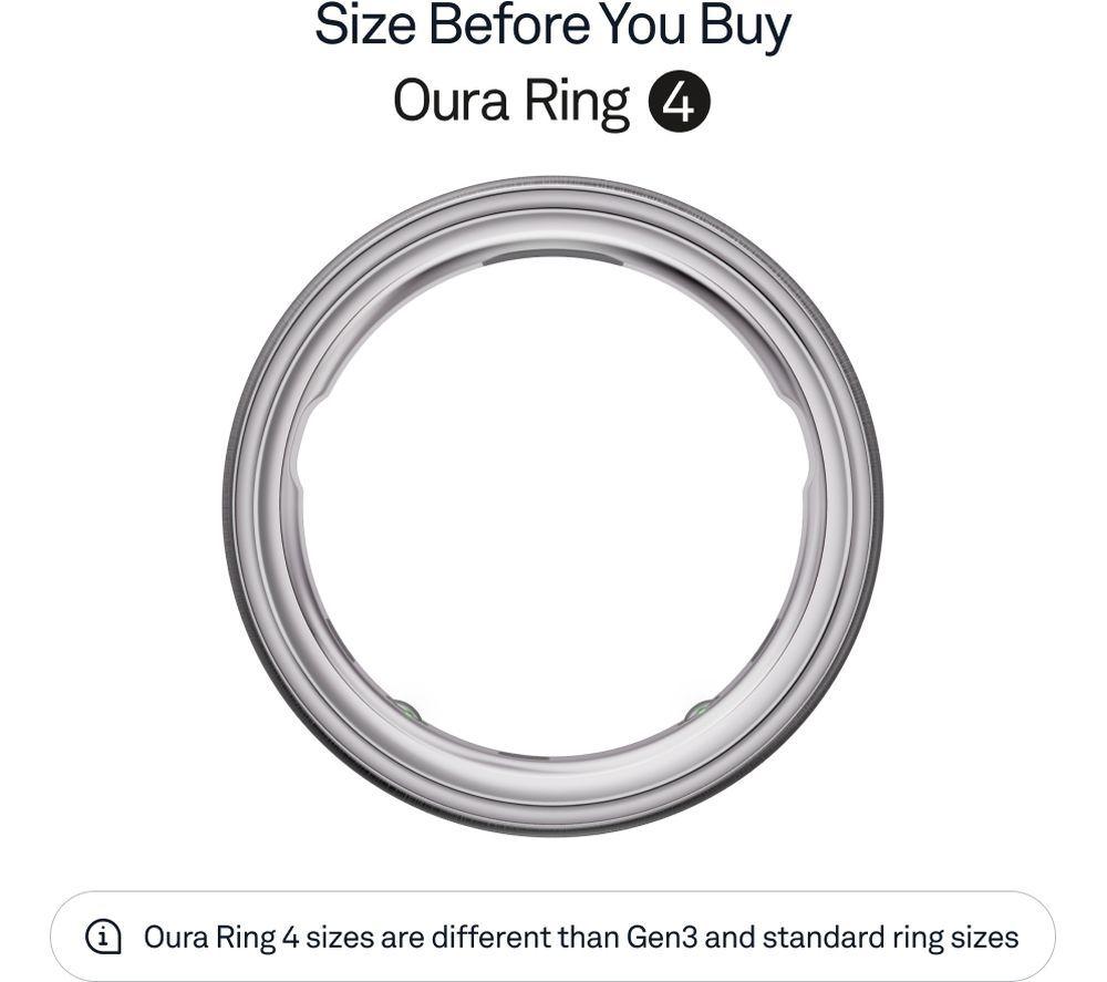 OURA Ring 4 - Brushed Silver, Size 10 image number 3 of 12
