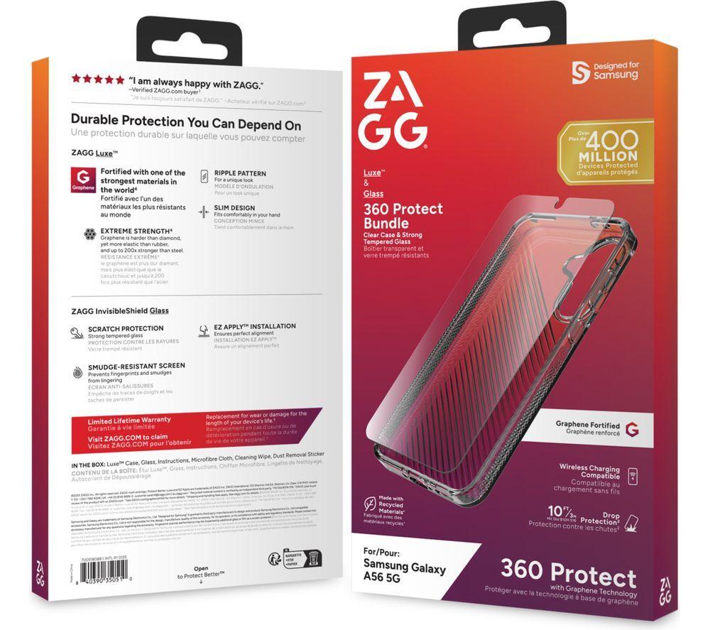 ZAGG Galaxy A56 Luxe Case & Screen Protector Bundle image number 3 of 3