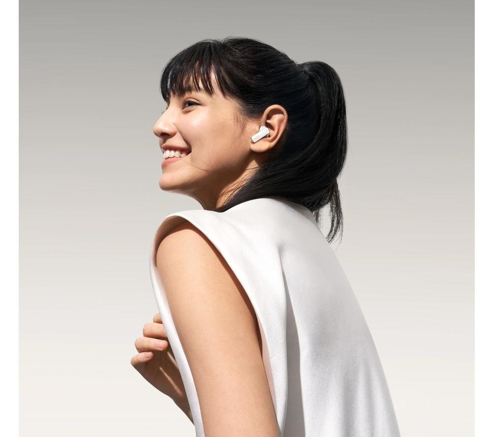 HUAWEI FreeBuds Pro 4 Wireless Bluetooth Noise-Cancelling Earbuds - White image number 2 of 2