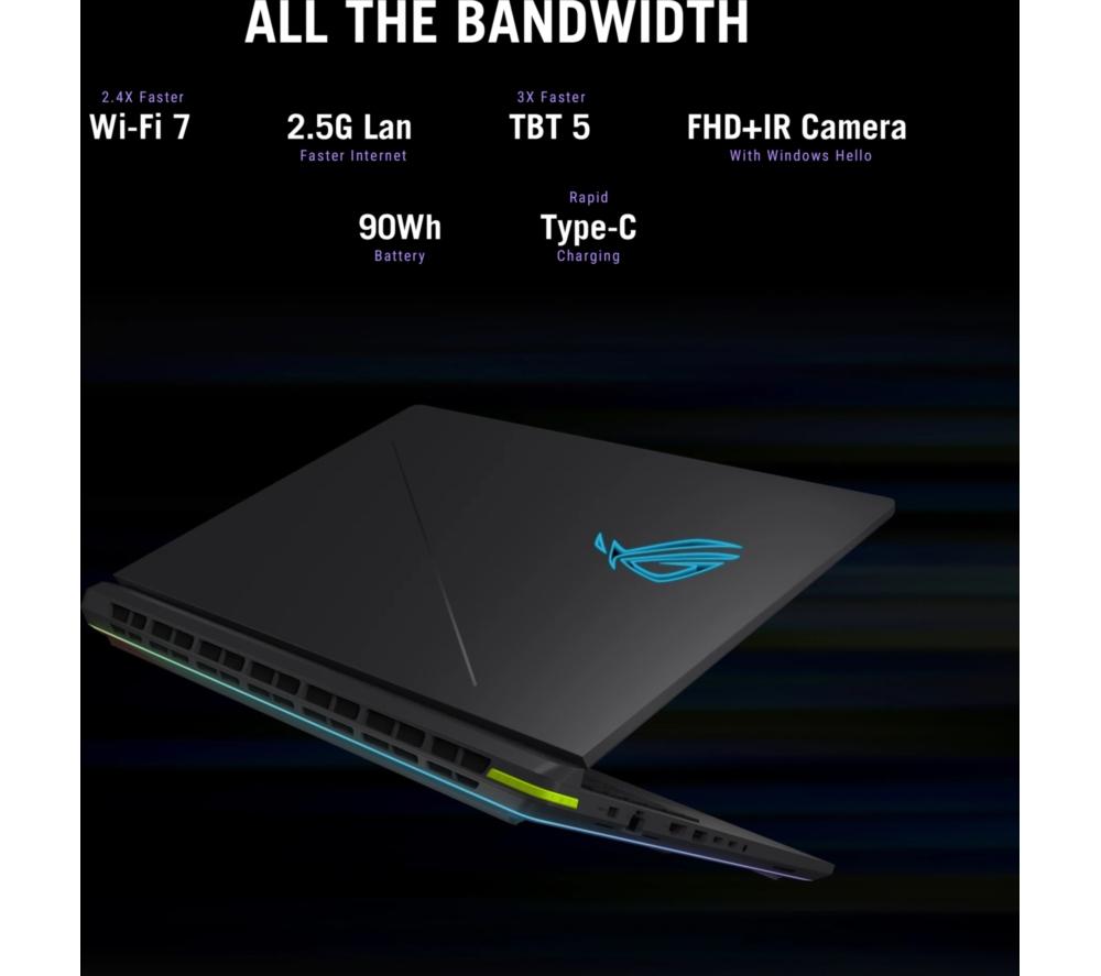 ASUS ROG Strix G18 18" Gaming Laptop - Intel&reg; Core&trade; Ultra 9, RTX 5080, 2 TB SSD image number 15 of 29