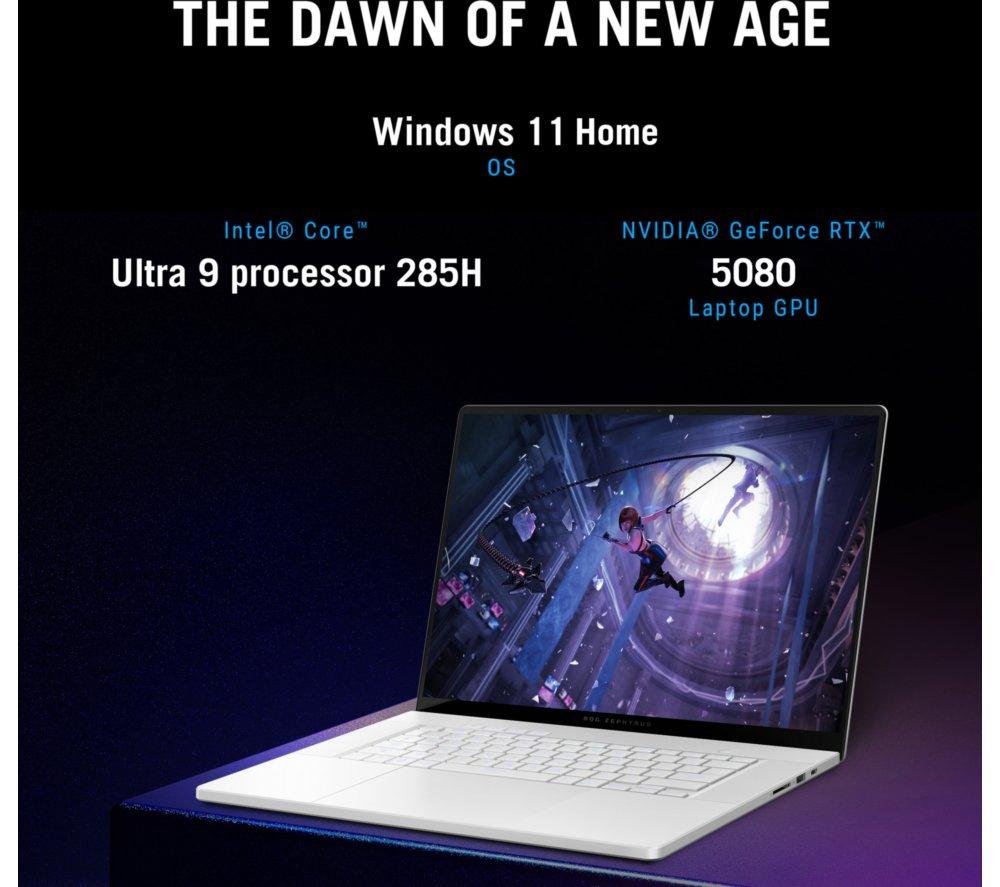 ASUS ROG Zephyrus G16 16" Gaming Laptop - Intel&reg; Core&trade; Ultra 9, RTX 5080, 2 TB SSD image number 13 of 29