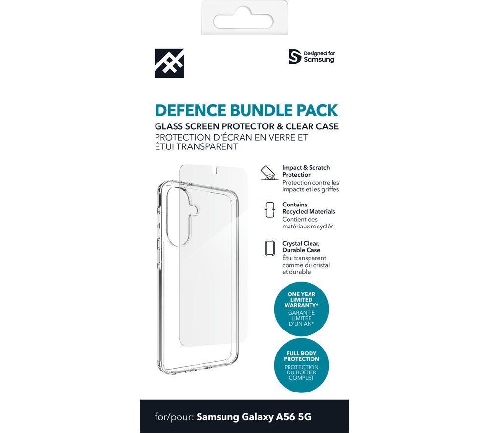ZAGG Defence Galaxy A56 Clear Case & Screen Protector Bundle - Clear image number 2 of 3
