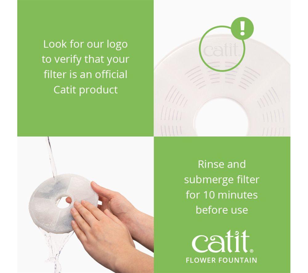 CATIT Flower Water Fountain - White image number 3 of 14