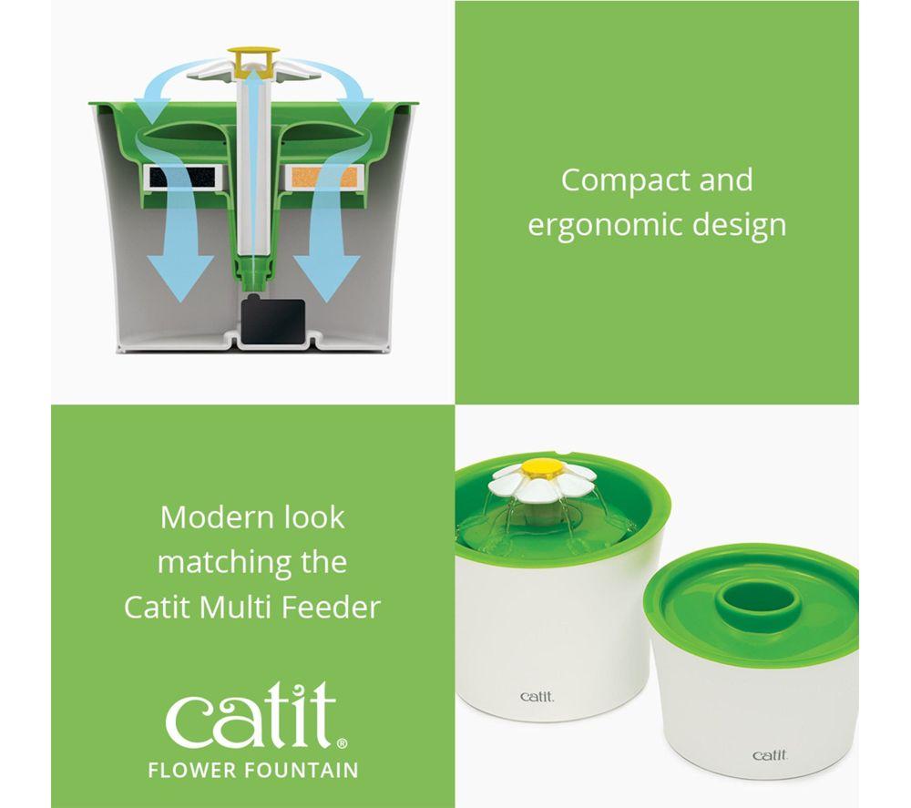 CATIT Flower Water Fountain - White image number 12 of 14