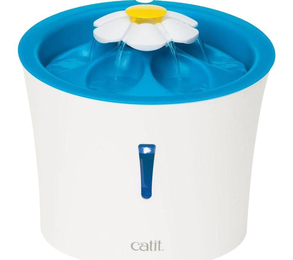 CATIT LED Flower Water Fountain - White image number 2 of 17