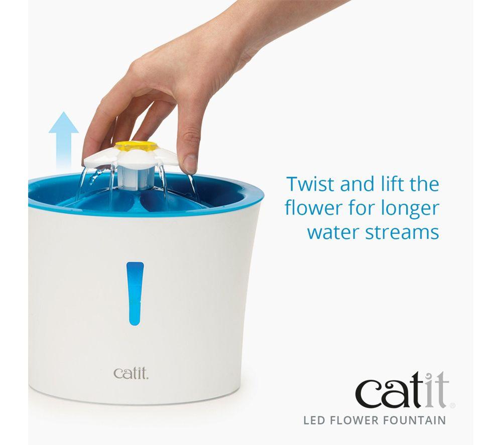 CATIT LED Flower Water Fountain - White image number 14 of 17