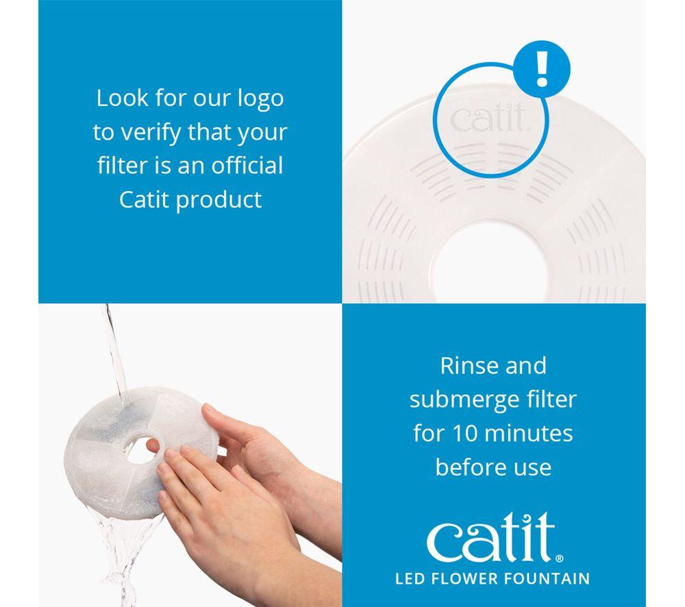 CATIT LED Flower Water Fountain - White image number 17 of 17