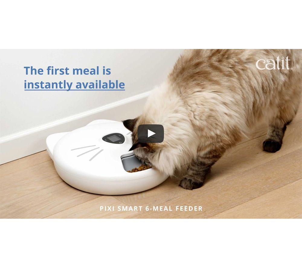 CATIT PIXI Smart 6-Meal Feeder - White image number 4 of 4