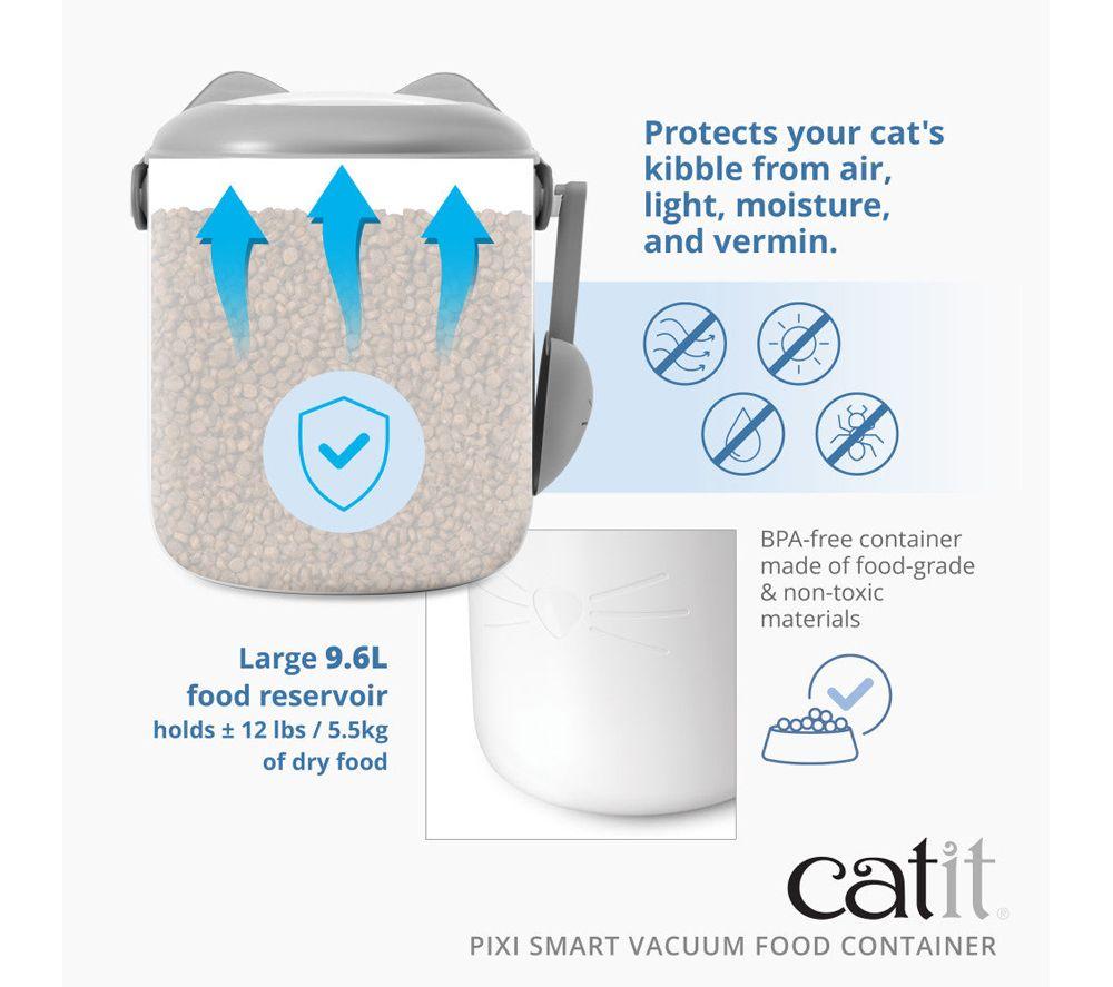 CATIT Pixi Smart Vacuum Dry Food Container - White image number 5 of 8