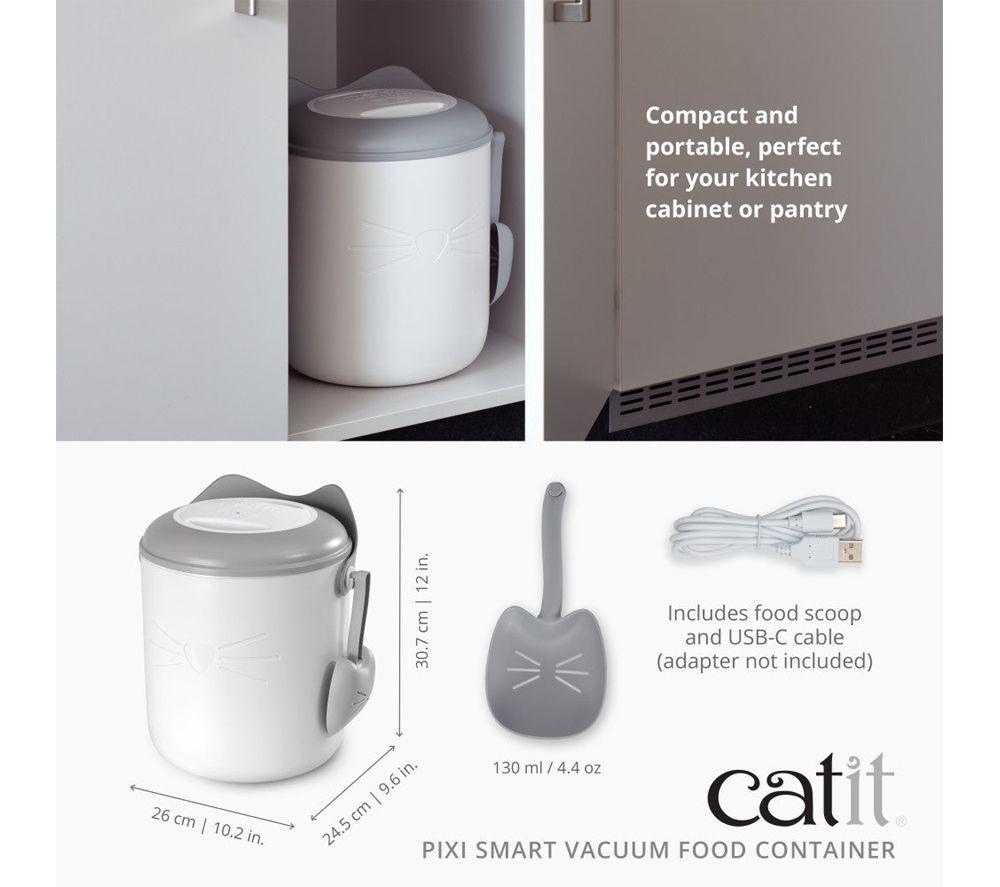CATIT Pixi Smart Vacuum Dry Food Container - White image number 6 of 8