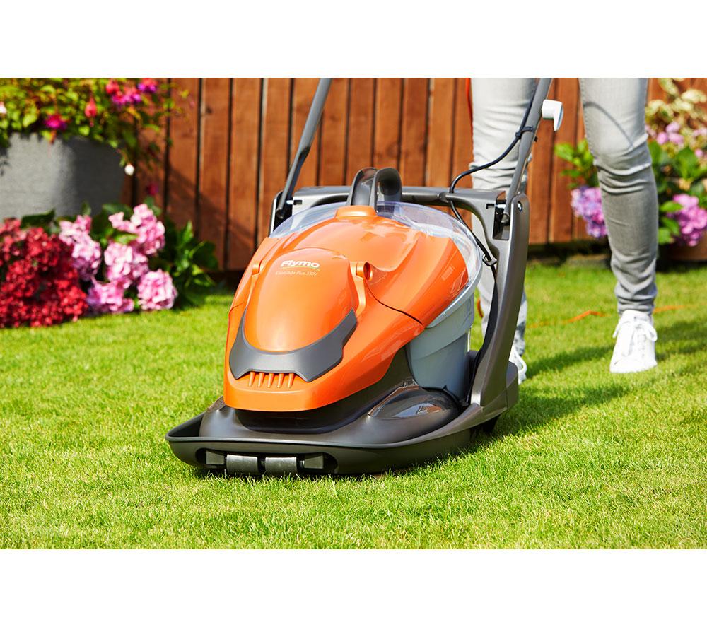 FLYMO EasiGlide Plus 330V Corded Lawn Mower - Orange & Grey image number 10 of 10