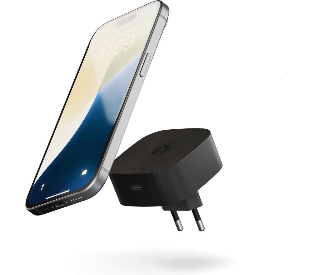 ZENS Qi2 Wireless & USB-C Charging Adapter Black image number 5 of 9
