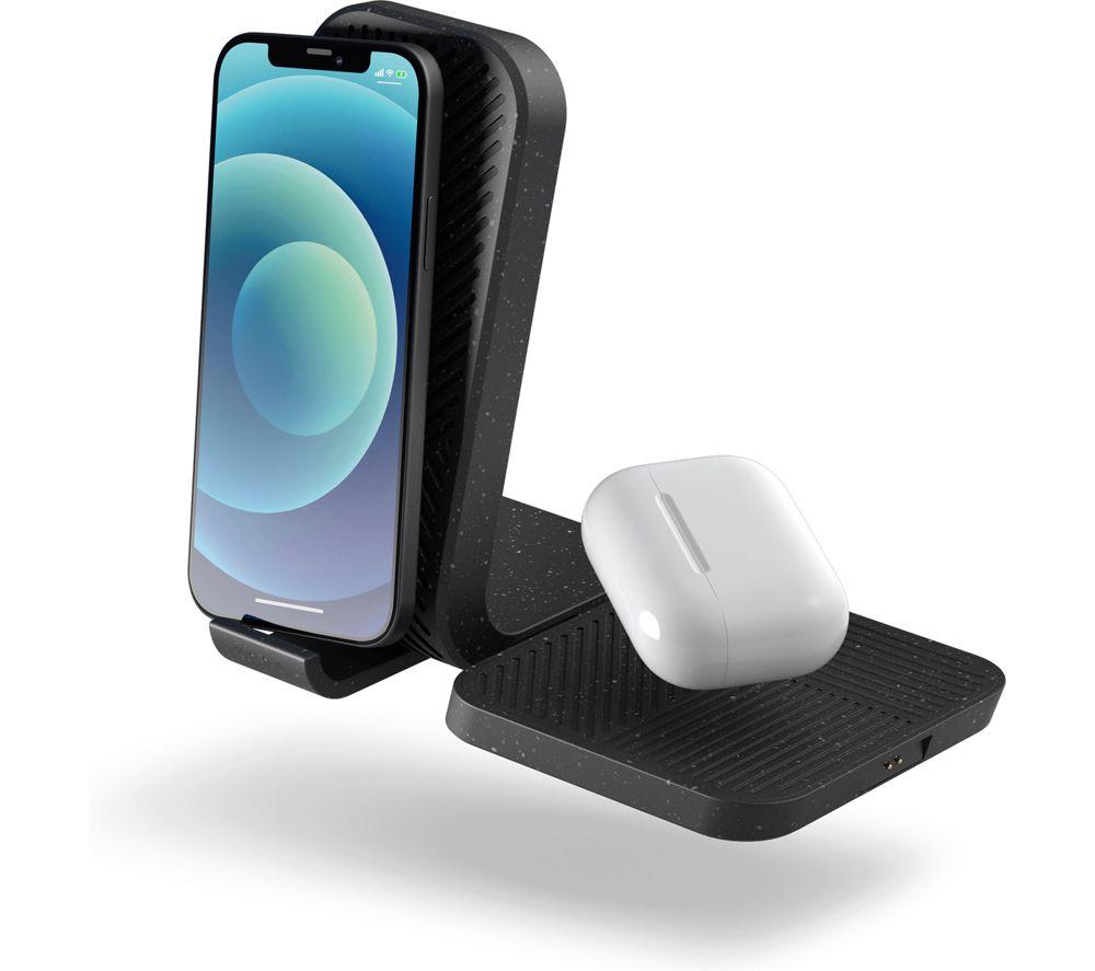 ZENS Modular Series Qi 2-in-1 Magnetic 15 W Wireless Charger - Black image number 4 of 4