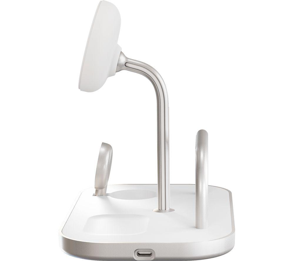 ZENS Qi2 4-in-1 Magnetic 15 W Wireless Charger - White image number 4 of 4