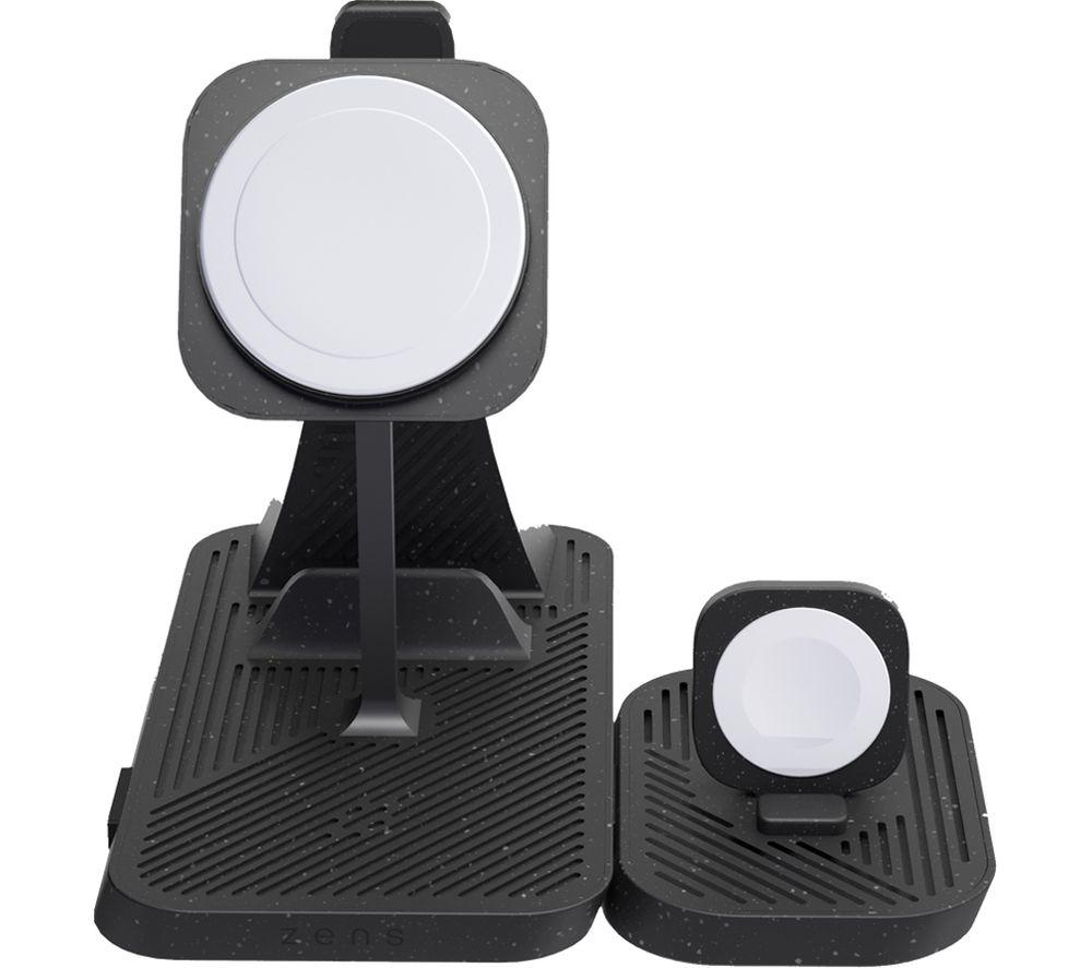ZENS Modular Series Qi 4-in-1 Magnetic 30 W Wireless Charging Stand - Black image number 2 of 5
