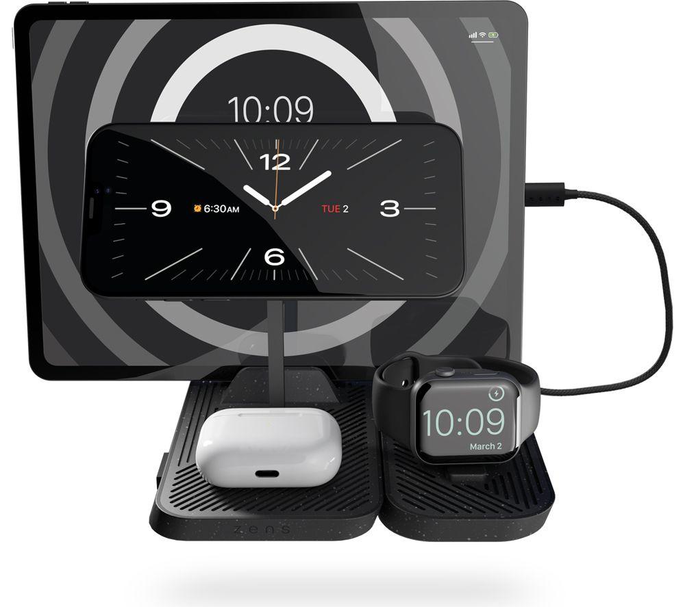 ZENS Modular Series Qi 4-in-1 Magnetic 30 W Wireless Charging Stand - Black image number 5 of 5