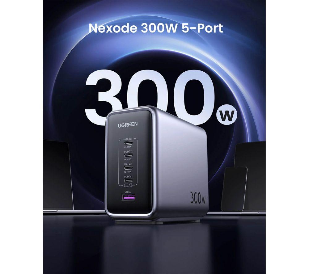 UGREEN Nexode 300 W Multiport GaN Universal USB Charger - 2 m image number 2 of 5