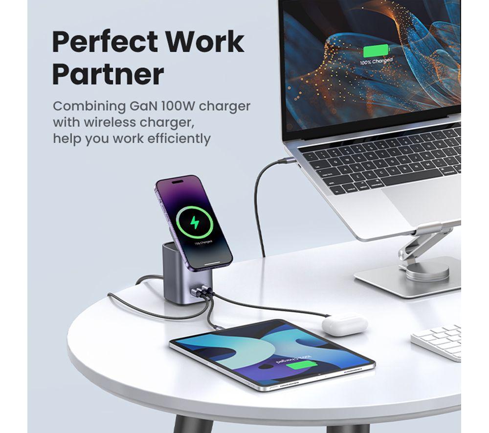 UGREEN Nexode 4-in-1 USB & Qi2 Wireless Charger image number 5 of 10