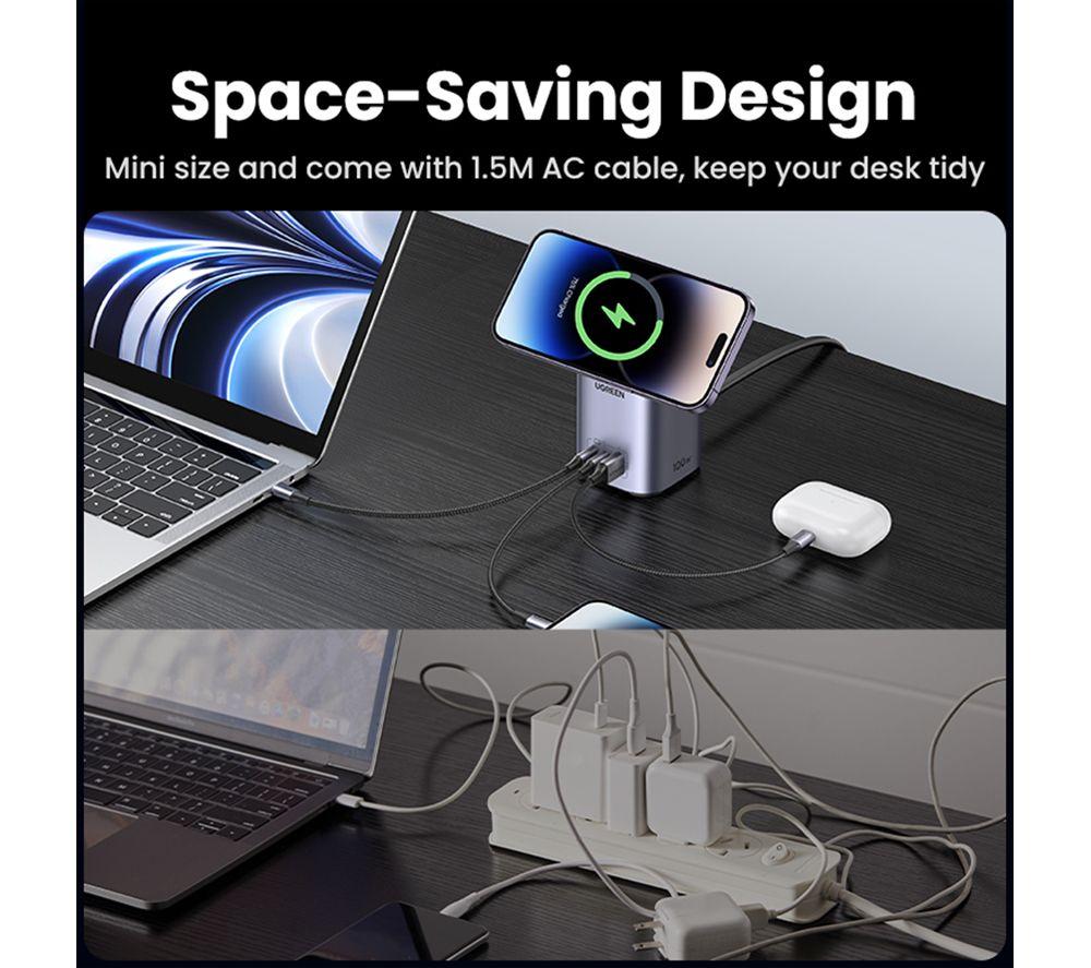 UGREEN Nexode 4-in-1 USB & Qi2 Wireless Charger image number 7 of 10
