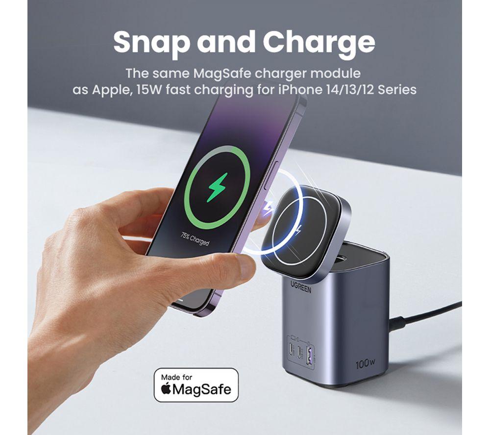 UGREEN Nexode 4-in-1 USB & Qi2 Wireless Charger image number 9 of 10