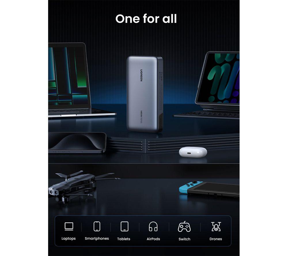 UGREEN Nexode 25000 mAh Portable Power Bank 592 g- Grey image number 2 of 10