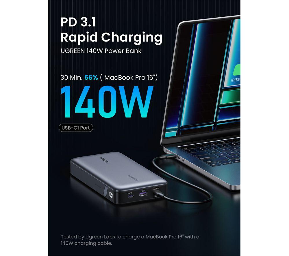 UGREEN Nexode 25000 mAh Portable Power Bank 592 g- Grey image number 7 of 10