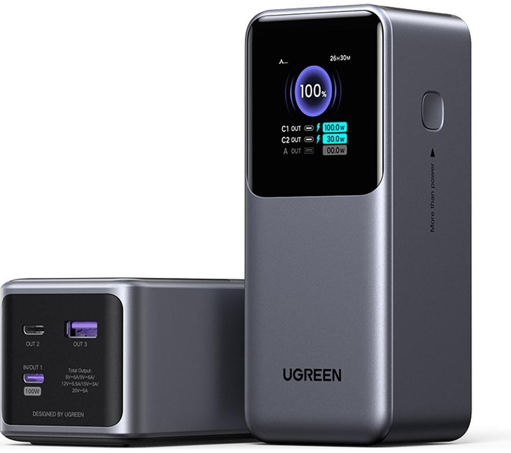 UGREEN Nexode 20000 mAh Portable Power Bank 476 g- Grey image number 4 of 4