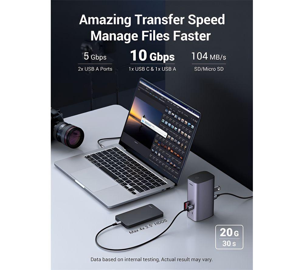 UGREEN Revodok Pro 100 W 12-Port USB Type-C Docking Station image number 5 of 8
