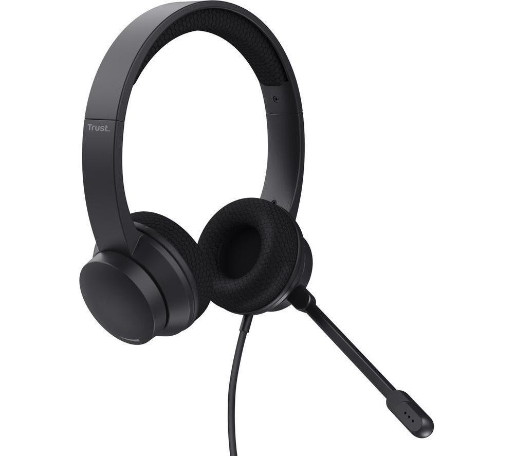 TRUST Ayda Headset with Noise-Cancelling Microphone - Black image number 3 of 4
