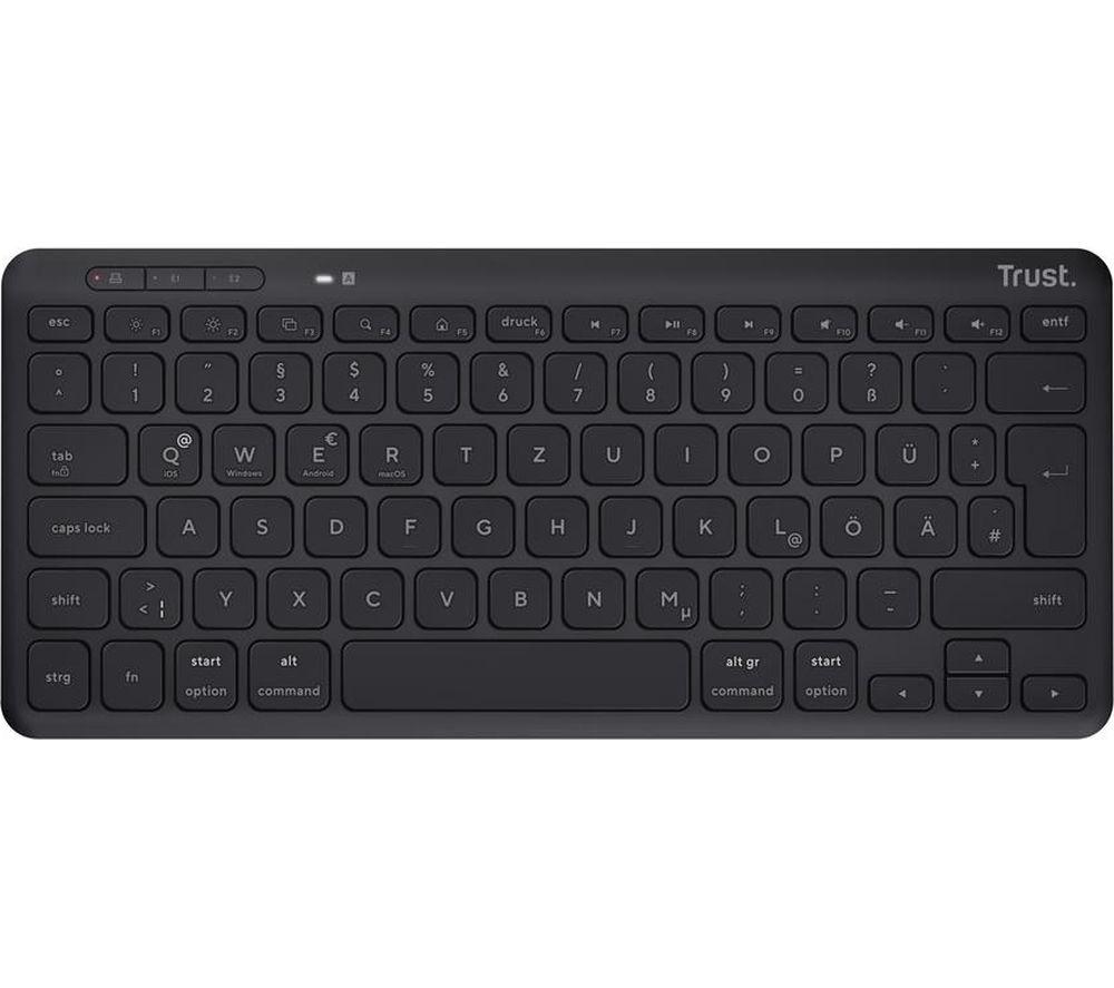 Trust Lyra Wireless Keyboard - Black, Black