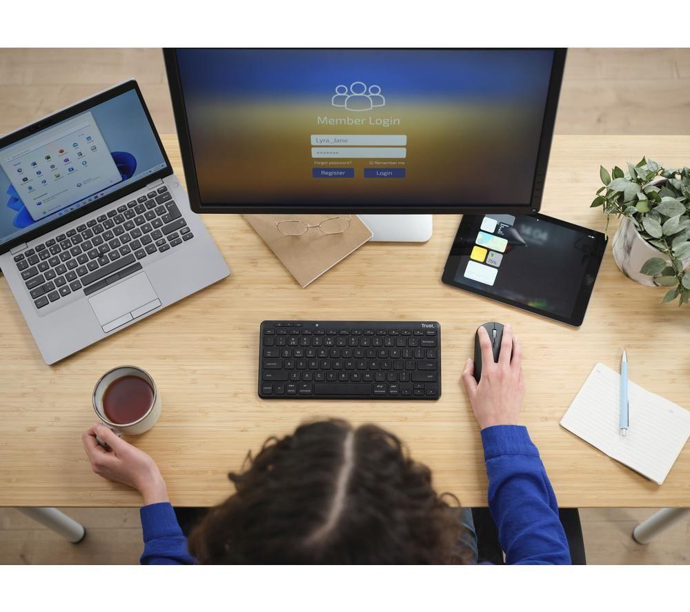 TRUST Lyra Wireless Keyboard - Black image number 9 of 14