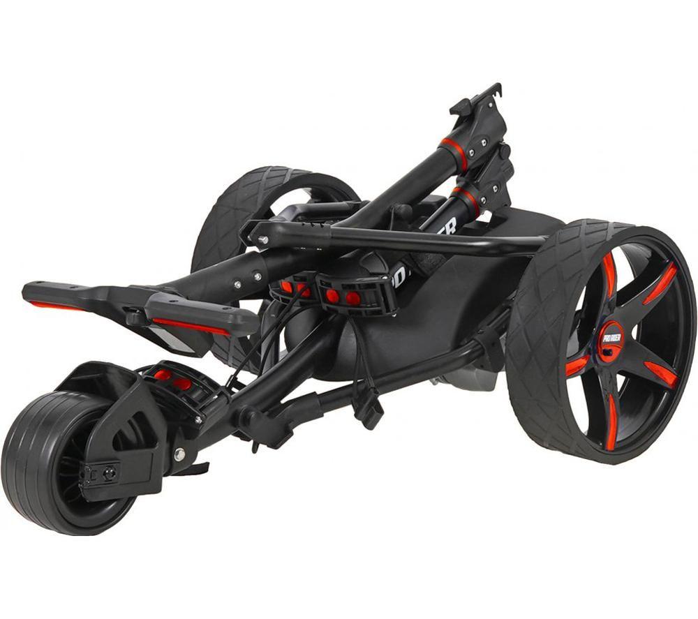 PRO RIDER 36 Hole Electric Golf Trolley - Black & Red image number 3 of 9