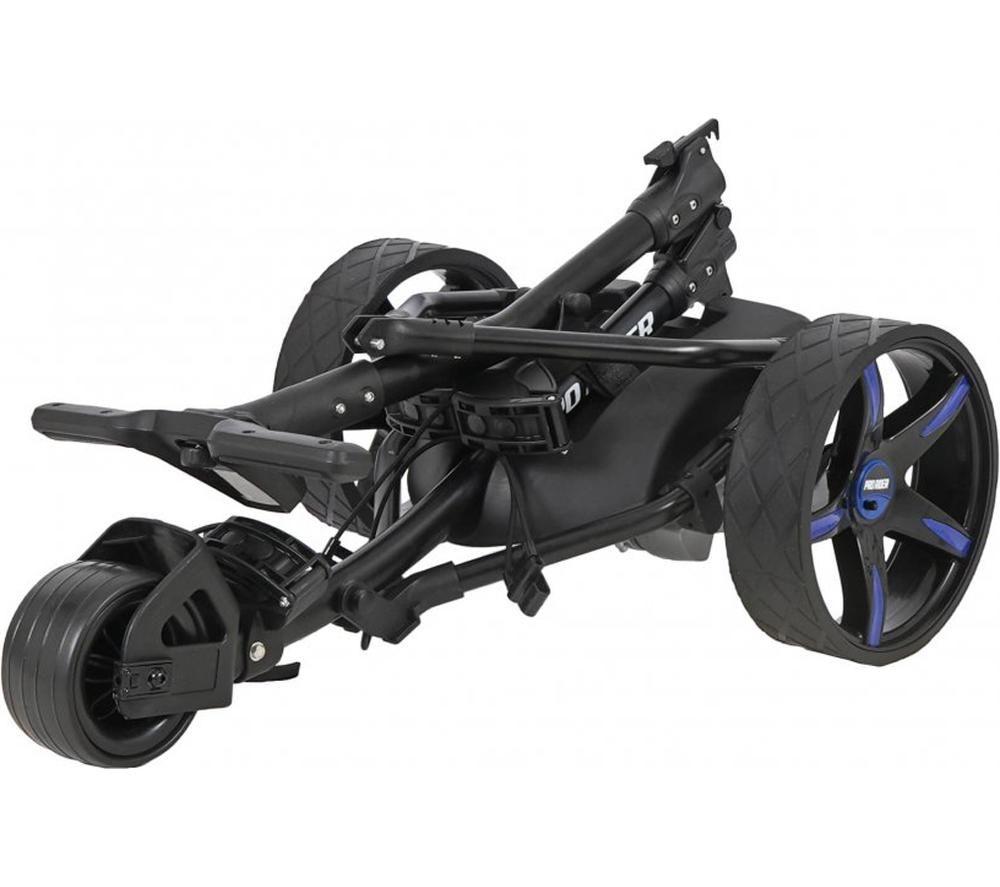PRO RIDER 36 Hole Electric Golf Trolley - Black & Blue image number 2 of 9