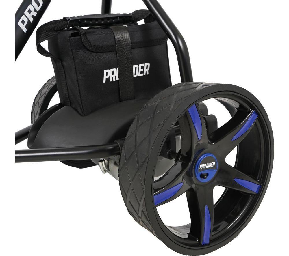 PRO RIDER 36 Hole Electric Golf Trolley - Black & Blue image number 8 of 9