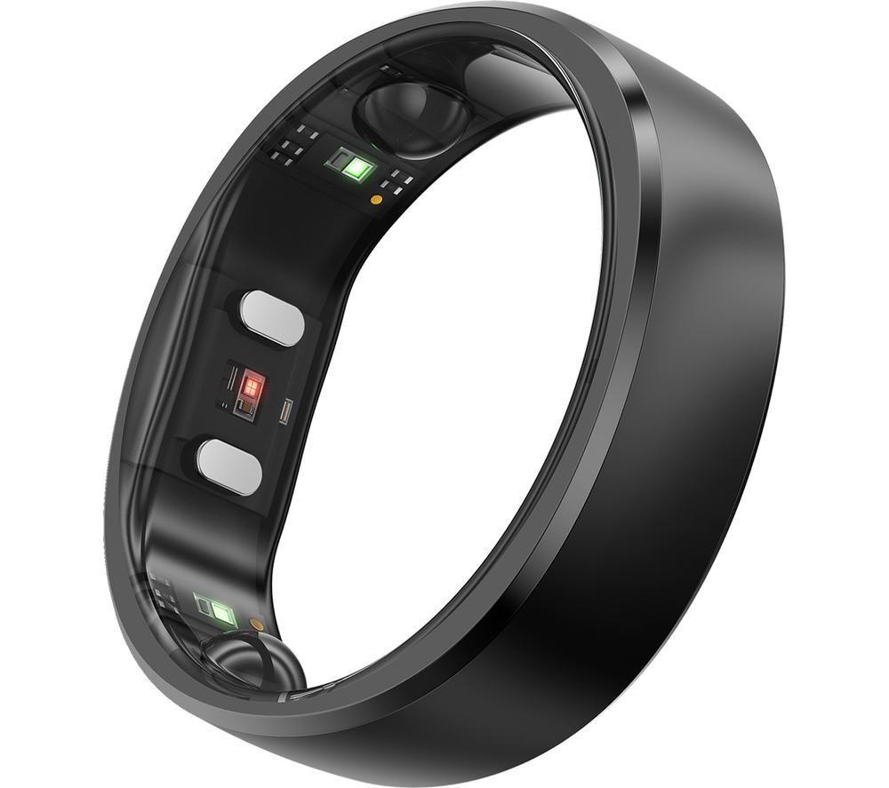 Ringconn Gen 2 Smart Ring - Matte Black, Size 7, Black