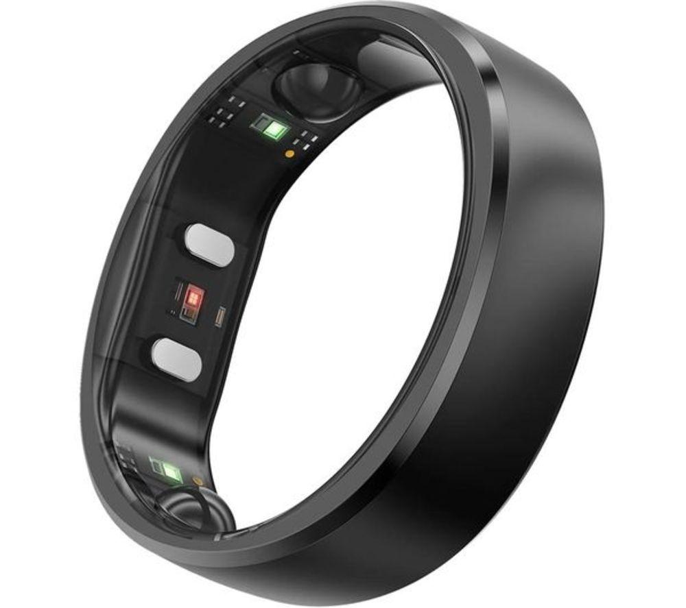 Ringconn Gen 2 Smart Ring - Matte Black, Size 9, Black
