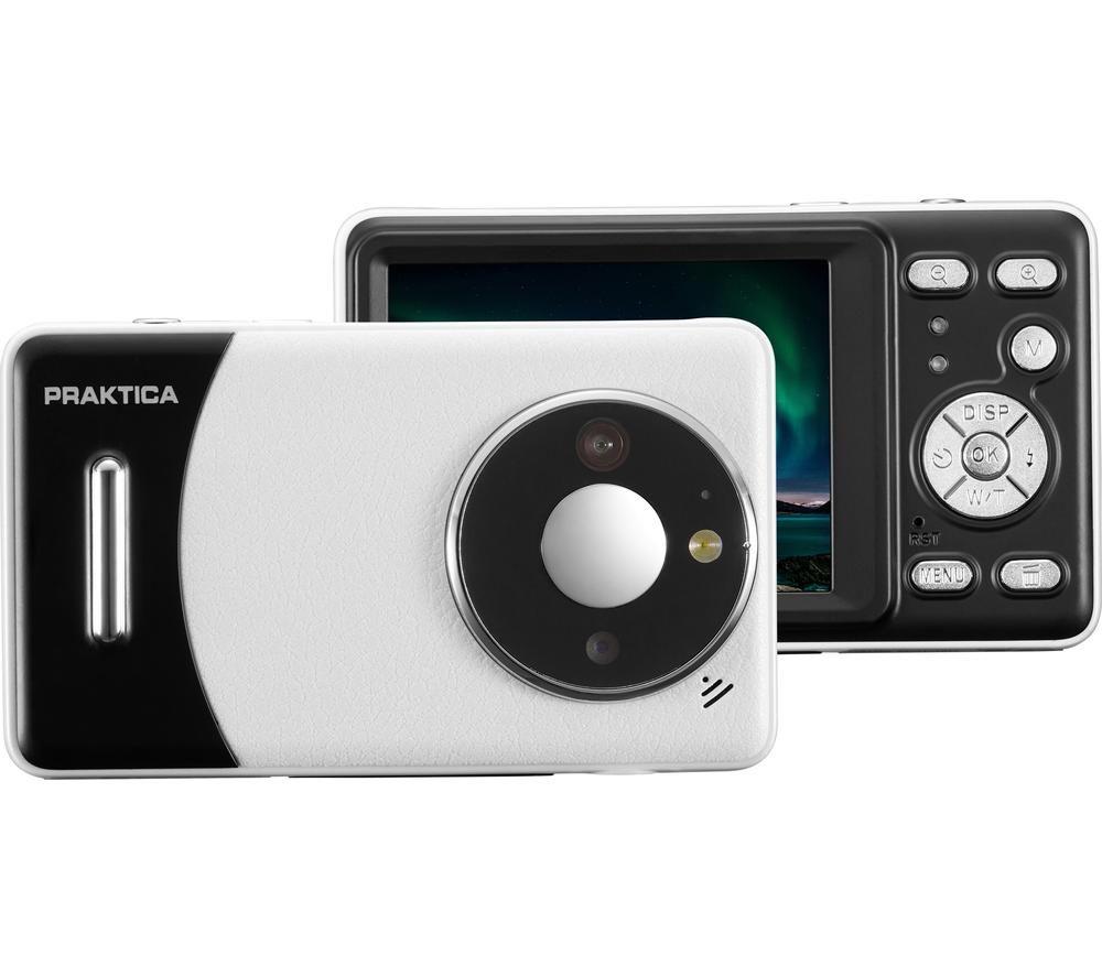 PRAKTICA DZ13 Compact Camera, 32 GB MicroSD Card & Selfie Stick Bundle - White & Black image number 5 of 5