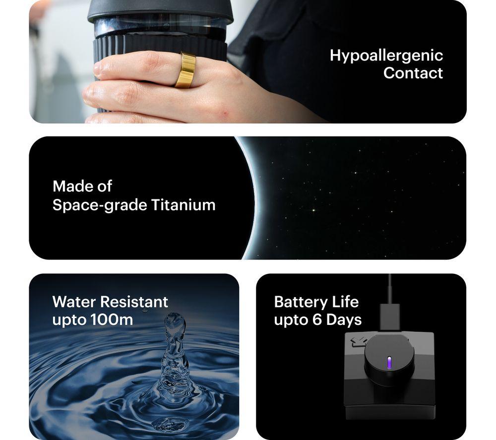ULTRAHUMAN Ring Air - Bionic Gold, Size 9 image number 5 of 6
