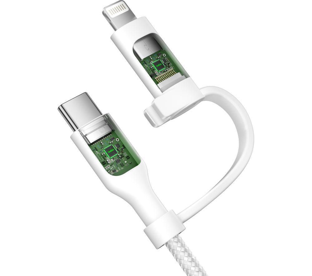 BELKIN BoostCharge Pro 2-in-1 Braided USB Type-C & Lightning Cable - 1.5 m image number 3 of 7