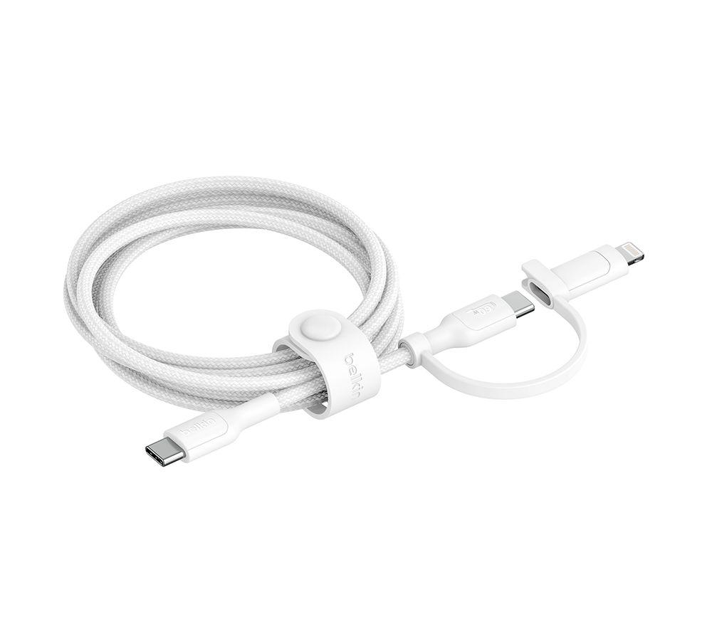 BELKIN BoostCharge Pro 2-in-1 Braided USB Type-C & Lightning Cable - 1.5 m image number 7 of 7