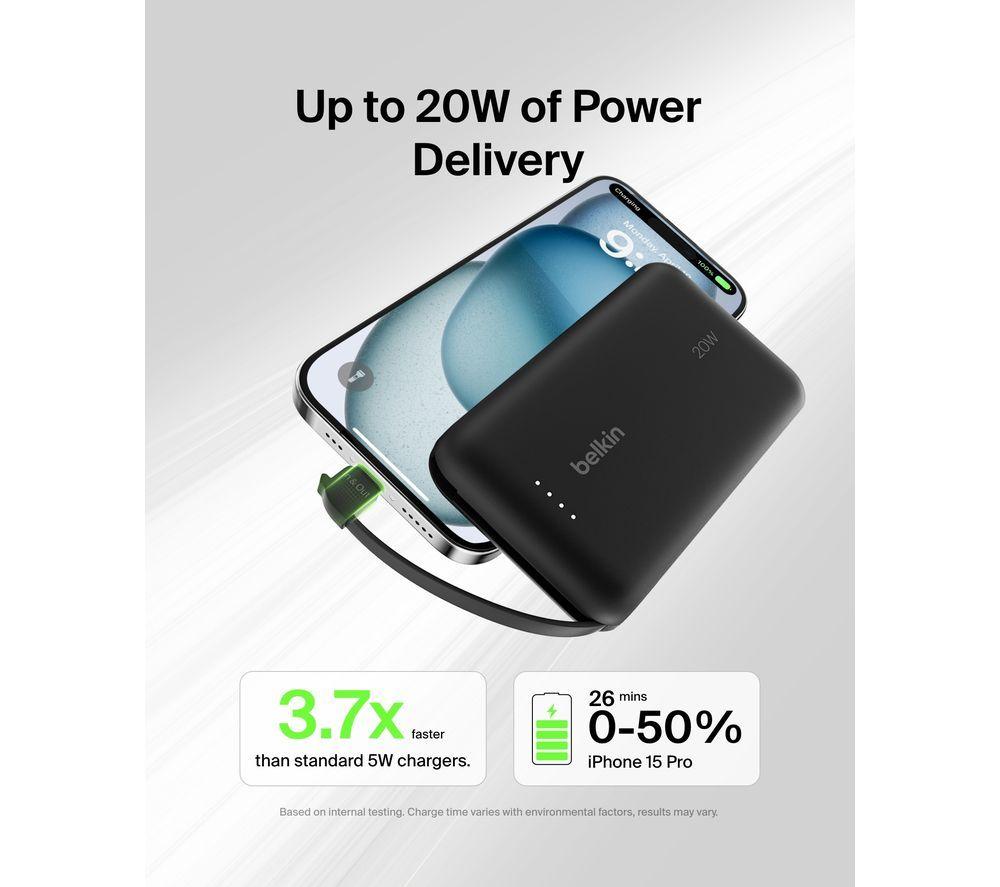 BELKIN BoostCharge 10000 mAh Portable Power Bank - Black image number 5 of 7