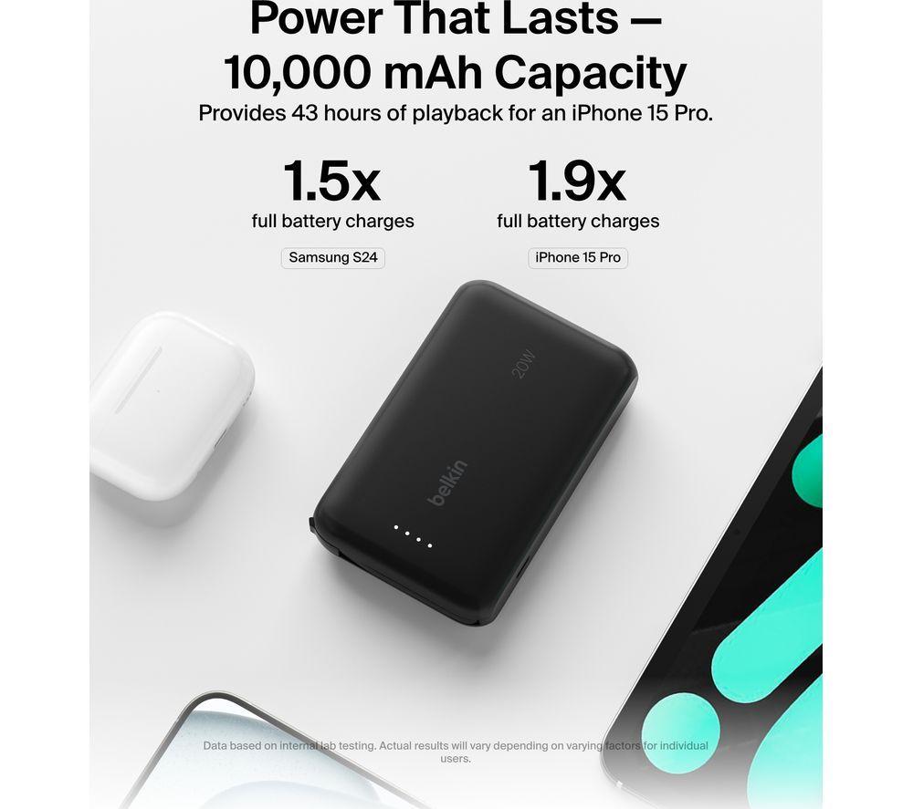 BELKIN BoostCharge 10000 mAh Portable Power Bank - Black image number 6 of 7
