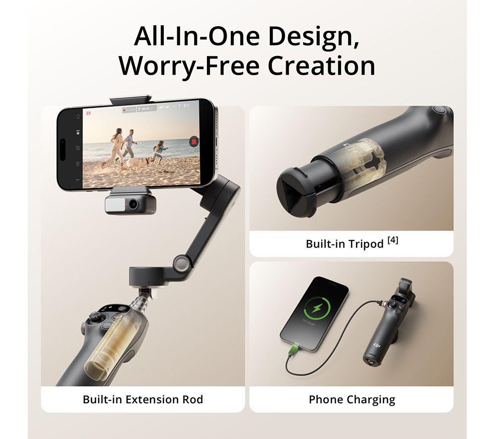 DJI Osmo Mobile 7 Pro Smartphone Gimbal - Dark Grey image number 6 of 10