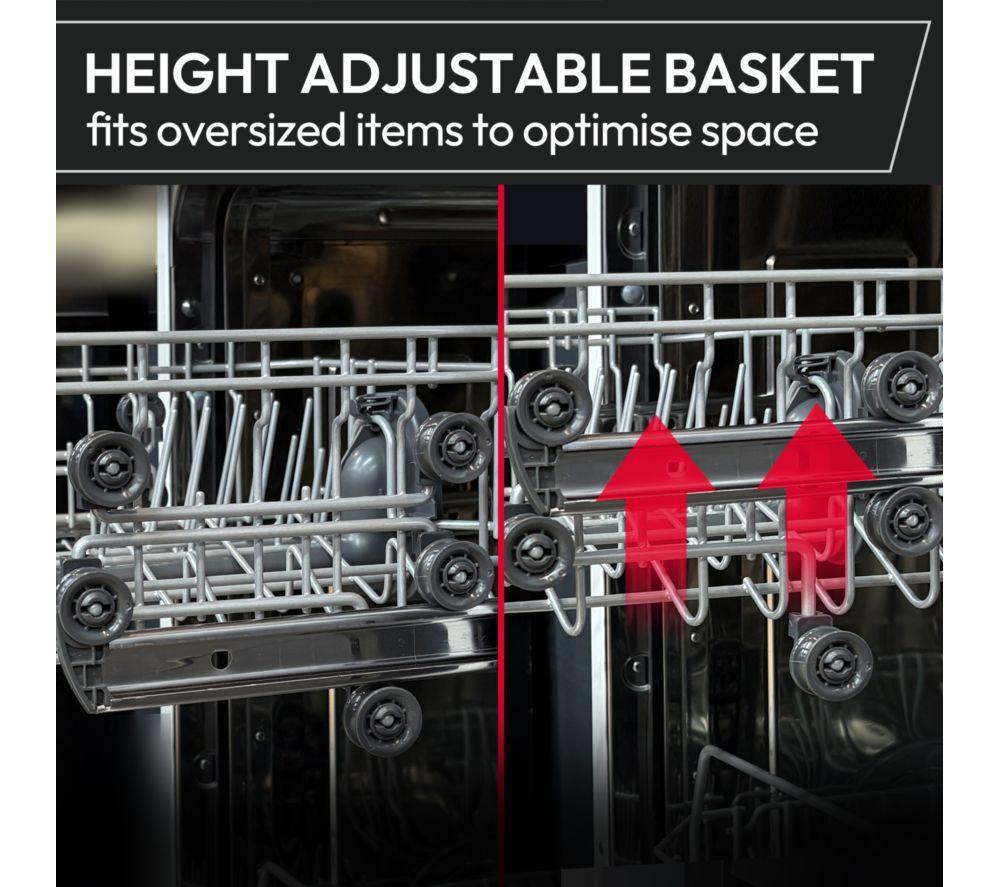 HOOVER H-Dish 500 HF0C3SB0FX-80 Slimline WiFi-enabled Dishwasher - Silver image number 4 of 8