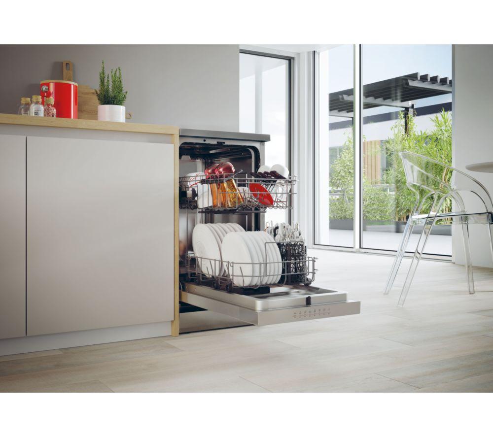 HOOVER H-Dish 500 HF0C3SB0FX-80 Slimline WiFi-enabled Dishwasher - Silver image number 7 of 8