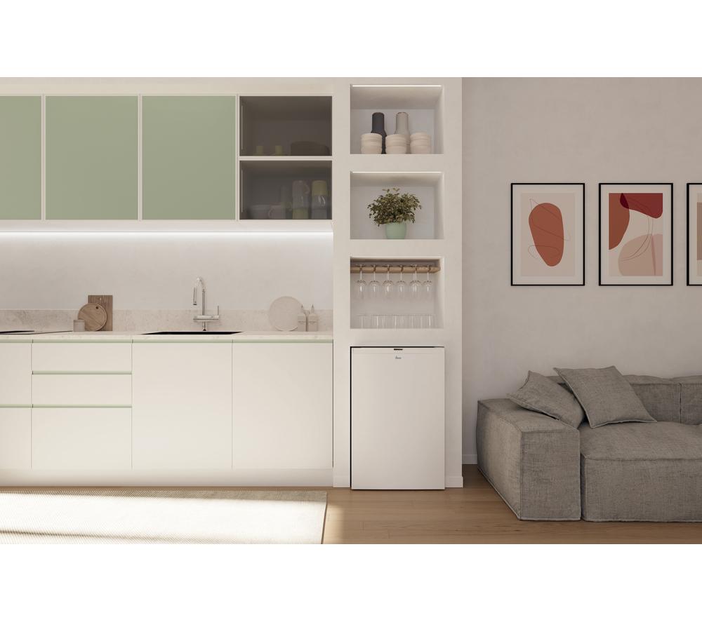 HOOVER H-Fridge 300 HONOQ2S58EWK Undercounter Fridge with Ice Box - White image number 9 of 11
