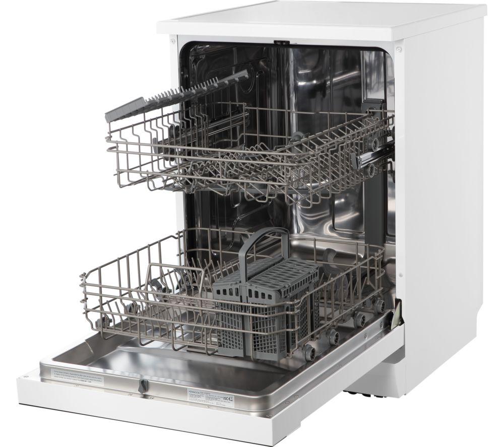 KENWOOD KDW60W25 Full-size Dishwasher - White image number 8 of 12