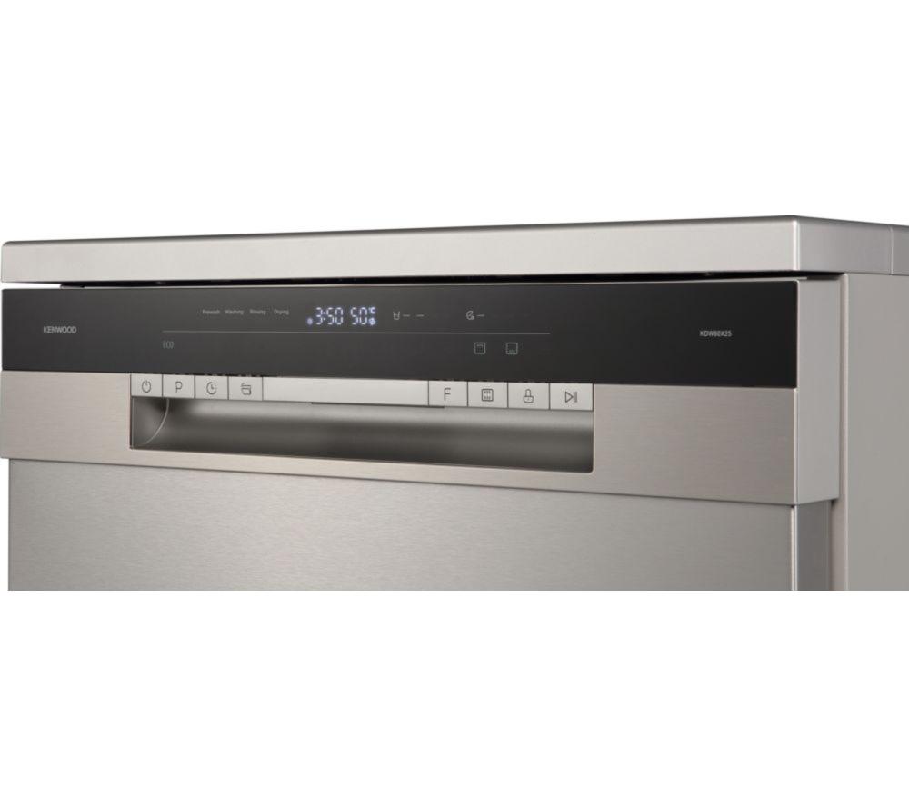KENWOOD KDW60X25 Full-size Dishwasher - Silver image number 5 of 12