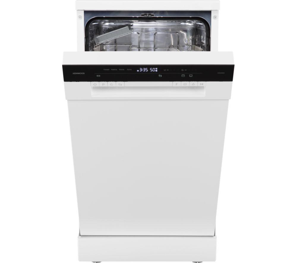 KENWOOD KDW45W25 Slimline Dishwasher - White image number 2 of 13