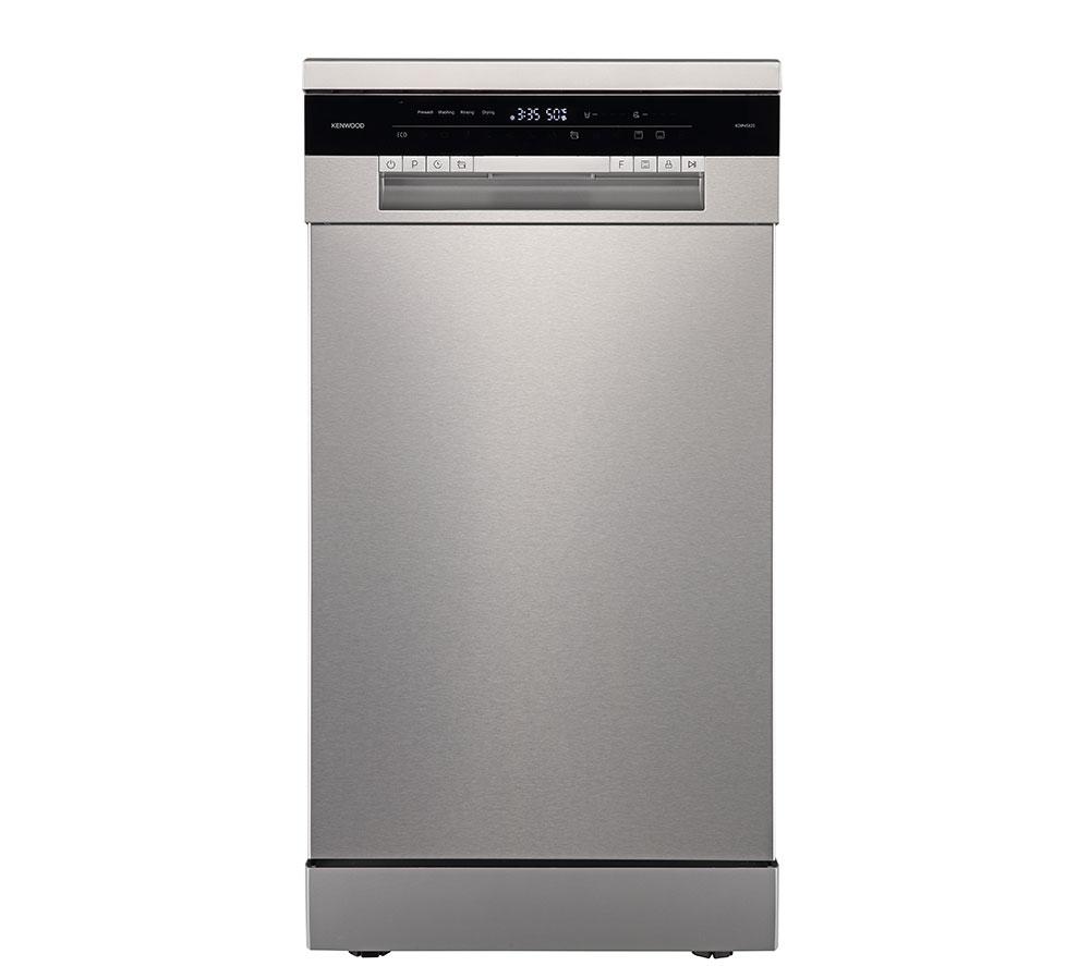 KENWOOD KDW45X25 Slimline Dishwasher – Stainless Steel, Stainless Steel